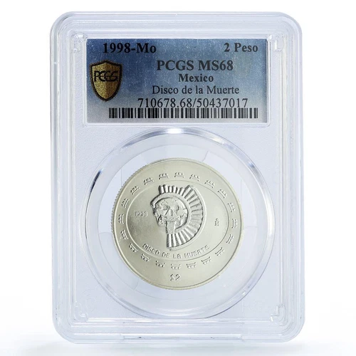 Photo of a 1998 Mexico 2 Pesos Bimetallic (1992-Present) from an eBay sale