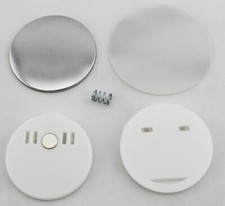 1-3/4" 44mm Clip with Magnet 100 Sets/Pack Button Parts Badge Pro DIY Maker