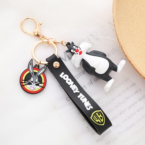 Looney Tunes Keychain Figure Keyring Bugs Bunny Daffy Duck Charm Bag Pendant - 第 10/19 張圖片