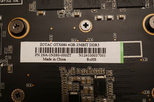 Zotac Nvidia GeForce GTX 680, 4GB 256BIT GDDR5, PCI Express Graphics Card 7001 - Picture 7 of 12