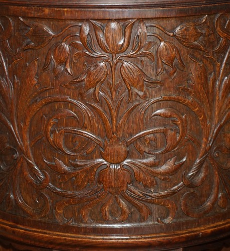 Antique Victorian Holland & Sons Mount Street London Hand Carved Display Cabinet - Picture 10 of 24