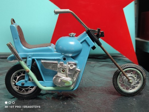 VINTAGE TOY MOTORCYCLE CHOPPER MUSTANG 1982 PLASTIC LARGE TOY POLAND RARE - Picture 3 of 24
