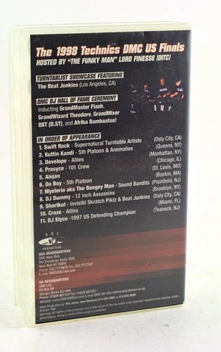 1998 Technics DMC US Finals VHS DJ Battle Afrika Bambataa Swift Rock Beat Junkie - Bild 2 von 4