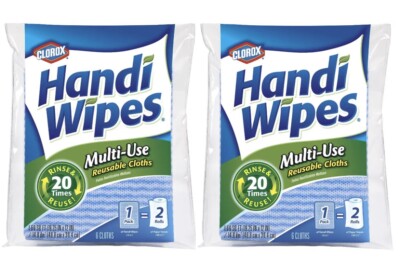 2 PACK Handi Cloths Multi Use and Purpose Cleaning Heavy Duty ~  12 Total!!