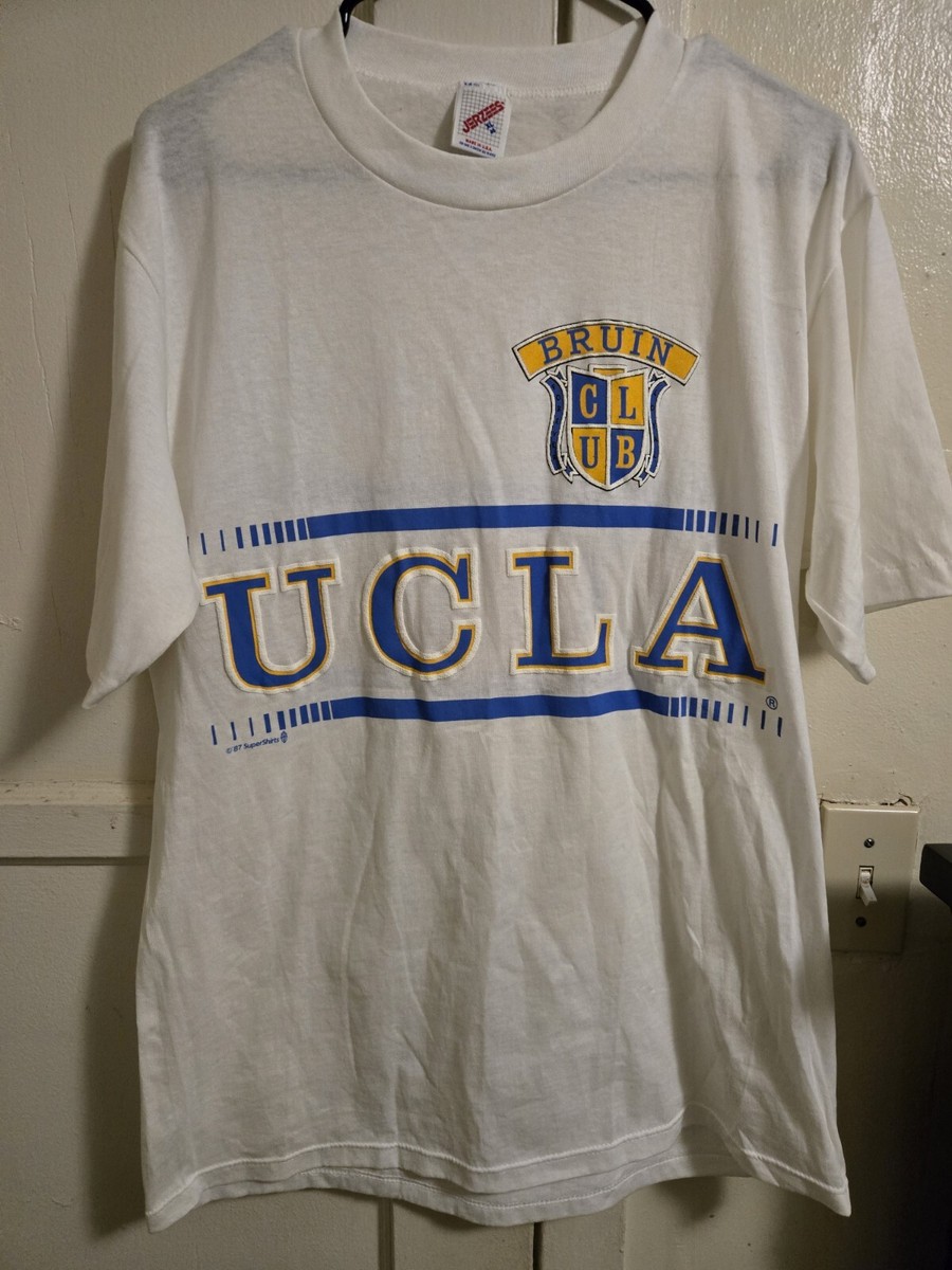 Vintage UCLA Bruins T-Shirt Adult XL White University College 80s 
