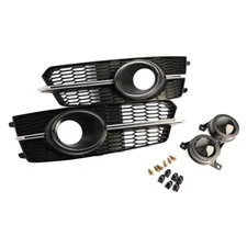 For Audi A6 S6 2016-2018 Sline Fog Light Grill Cover Lamp Grille W / ACC