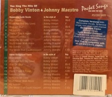 1409 BOBBY VINTON JOHNNY MAESTRO   POCKET SONGS KARAOKE CDG  LOT MI