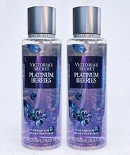 2 Victoria's Secret PLATINUM BERRIES Fragrance Mist Body Spray Perfume 8.4 oz