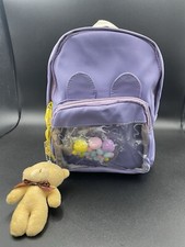 Mini Clear Window Ita Backpack Choose Color Pins Buttons Kawaii