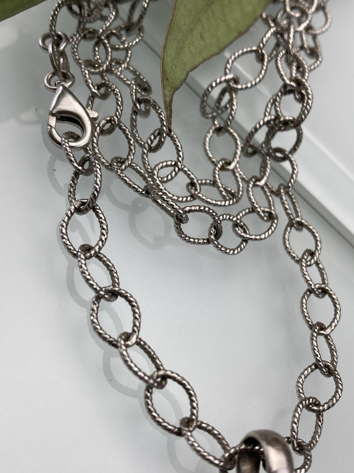 Sterling 925 Solid Silver Natural Peridot Pendant… - image 7