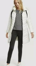 Taifun Shiny Quilted Puffer Coat White Womens Size Uk 14  Ref Cl6