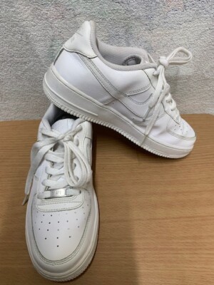 Nike Air Force 1 Low GS White Trainers Size UK 6 (39) 24.5 CM | eBay UK