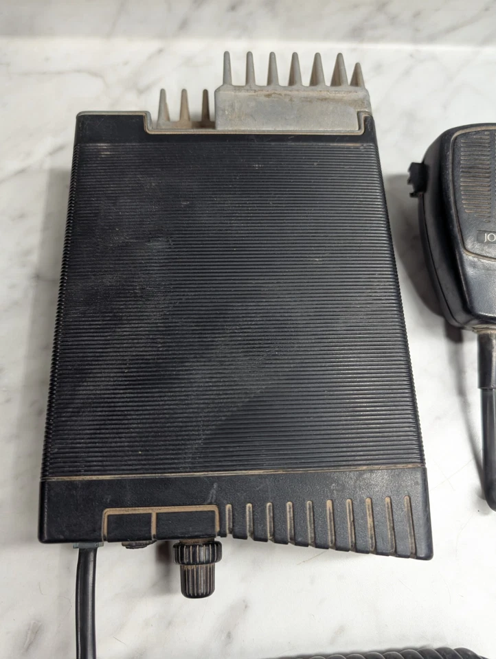 Radio Challenger bidireccional Johnson EF de colección UHF con micrófono ATH90F2427172 Foto 4 de 4