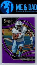 2021 Panini Chronicles Draft Picks #253 Michael Carter Purple /49