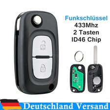 Für Renault Clio III Kangoo II 433MHz Fernbedienung Auto Funk Klapp Schlüssel Für Renault Clio III Kangoo II 433MHz Fernbedienung Auto Funk Klapp Schlüssel