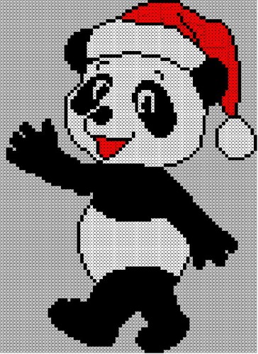 Adults Christmas Panda Jumper Sweater 