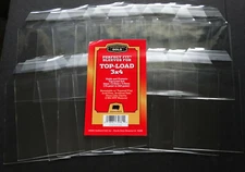 20 Loose Cardboard Gold Perfect Fit Sleeves for Top-Load 3x4 from 75-140 Pt Bag