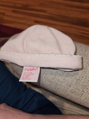 My Twinns Babies Doll  Pink Velour Hat