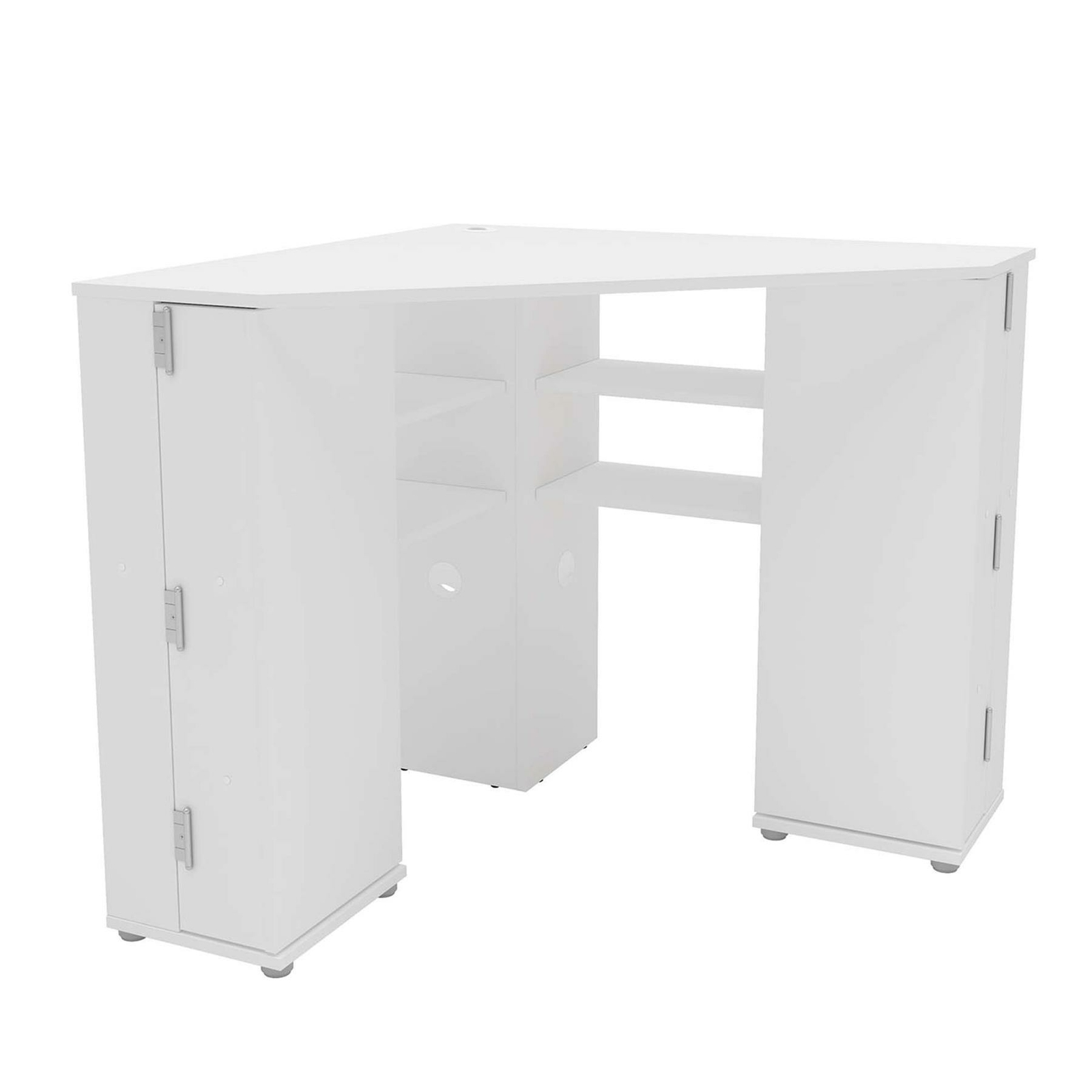 White Corner Dressing Table Birlea Olivia Desk Make up Storage Station