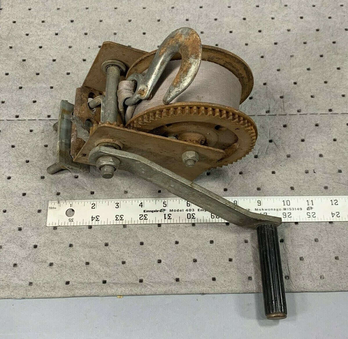 Dutton Lainson 1000 Lb Hand Pulling Winch Lift Hoist Boat Trailer