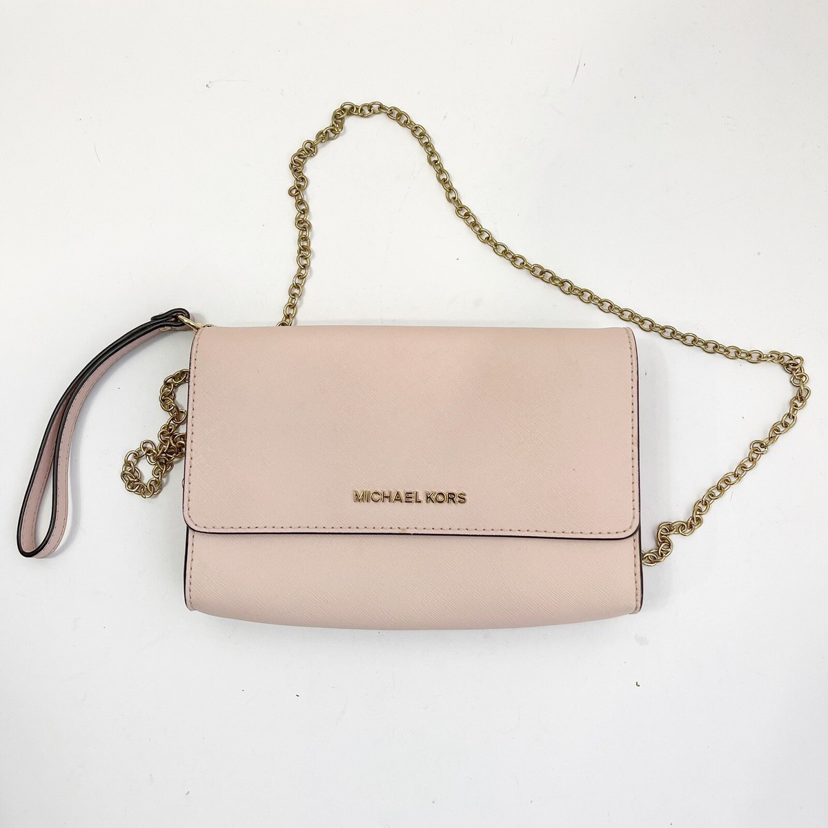 Michael Kors Jet Set Saffiano Leather 3 in 1 Crossbody Handbag