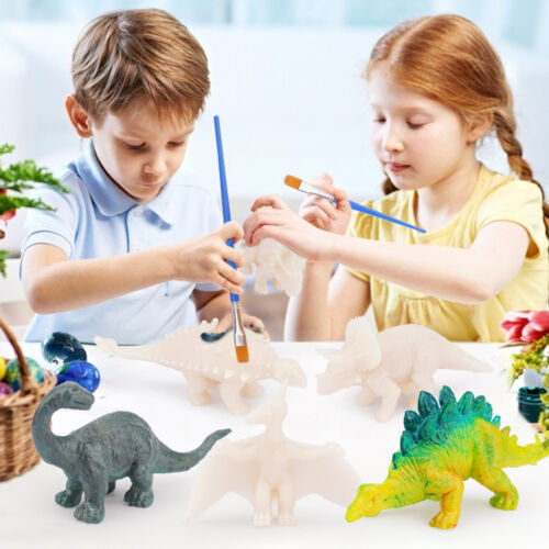 DIY Dinosaur Safety Watercolor Paint Crafts Set 3D Dinosaur Toy Painting Set US