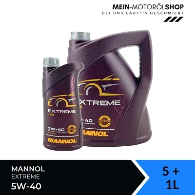 Mannol Extreme 5W-40 Mercedes VW Renault 5+1 Liter = 6 Liter