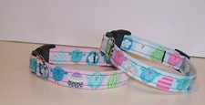 Wet Nose Designs So Cute Chicks  Eggs Dog Collar Easter Spring Pink Blue Yellow