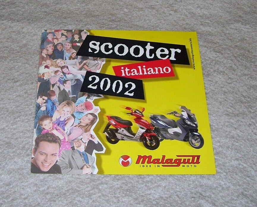 MALAGUTTI SCOOTER ITALIANO 2002 BROCHURE UK issue UK