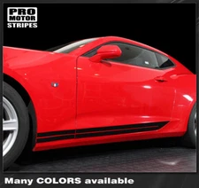 Chevrolet Camaro 2010-2023 Door/Upper Rocker Panel Side Stripes (Choose Color)
