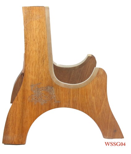 Solid Mahogany Laser Picture Wood Stand For 21" Soprano Ukulele Violin WSSG01-11 - Picture 17 of 47
