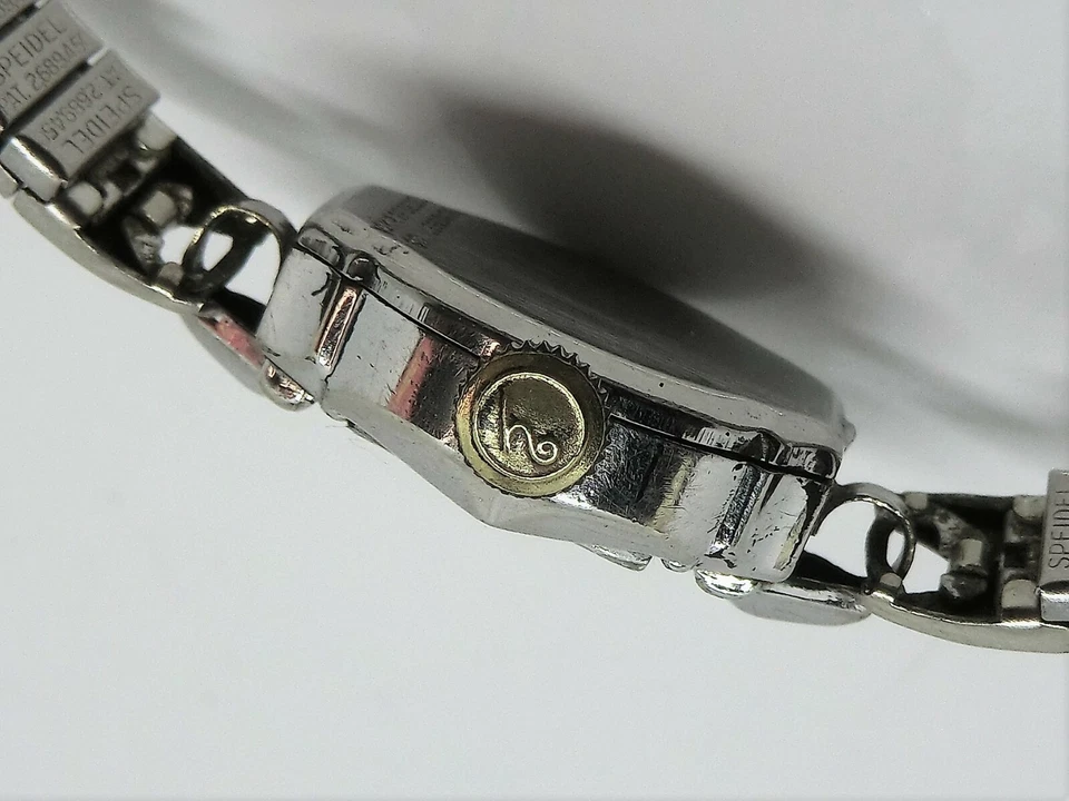 Reloj de pulsera vintage 17 Jewel Helbros oro blanco 10K RGP para mujer Alemania funciona Foto 3 de 4