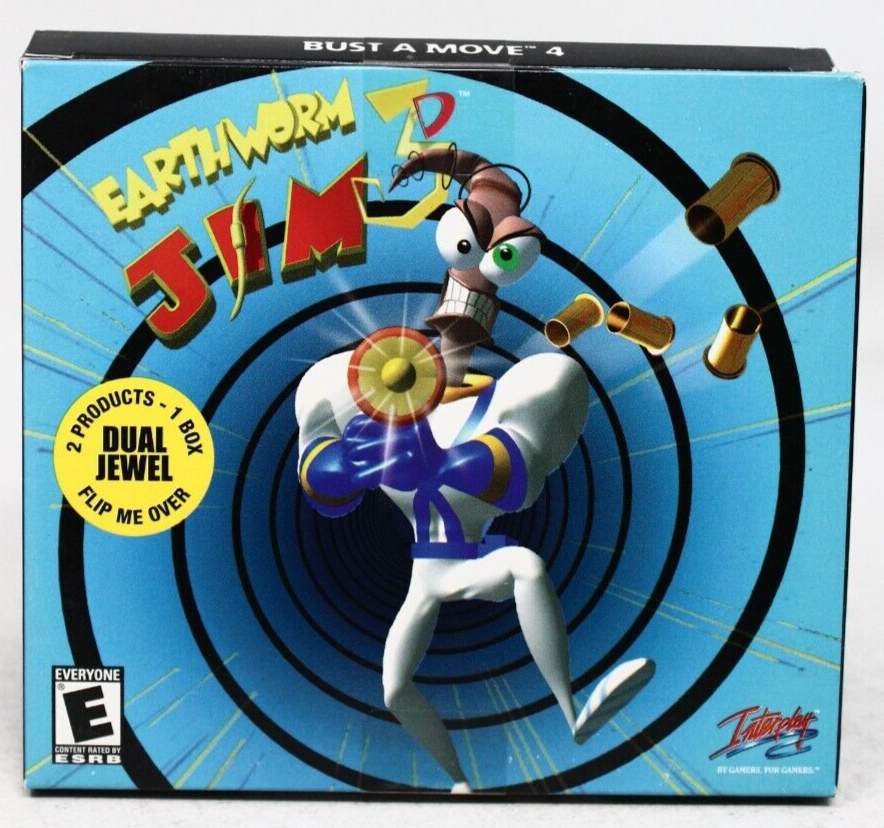 Earthworm Jim 3D & Bust a Move 4 (Microsoft Windows) - New Sealed