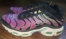 NIKE AIR MAX TN AURORA HYPER VIOLET SIZE 5Y CD0609-300 BLACK PURPLE