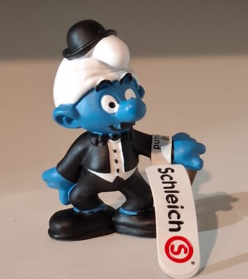 Smurf Schleich: 20716 Charlie Chaplin Cinema - NEW (Smurf Puffi Smurf)