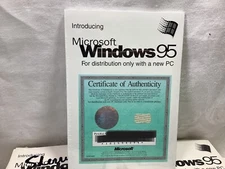 Microsoft Windows 95 distribution only with new PC Certificate of Authenticity