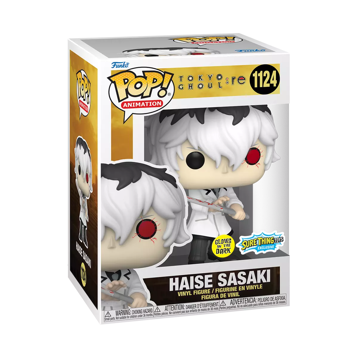 Funko Pop Animation Tokyo Ghoul re Haise Sasaki Glow in the