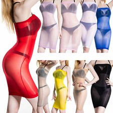 Women's Strapless See-Through Sheer Mini Dress Clubwear Tube Bodycon Lingerie