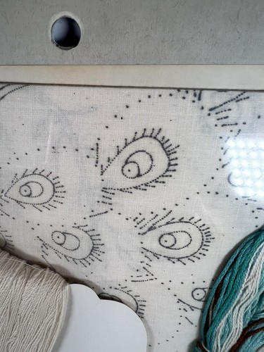 Vintage Creative Moments Peacock Candlewick Kit - 16x20 #8310 Knots Sewing 1983 - Picture 12 of 13