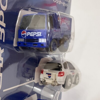 Rare Pepsi Choro Q Toyota Vitz Succeed & Wingroof Truck 3 Pack