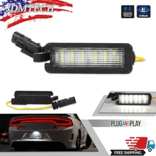 White 6000K LED License Plate Light Lamp fits Dodge Charger 2015 - 2023