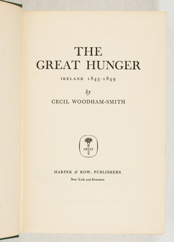 1962 THE GREAT HUNGER by WOODHAM-SMITH Irish Potato Famine 1845-49 B177 - Picture 3 of 7