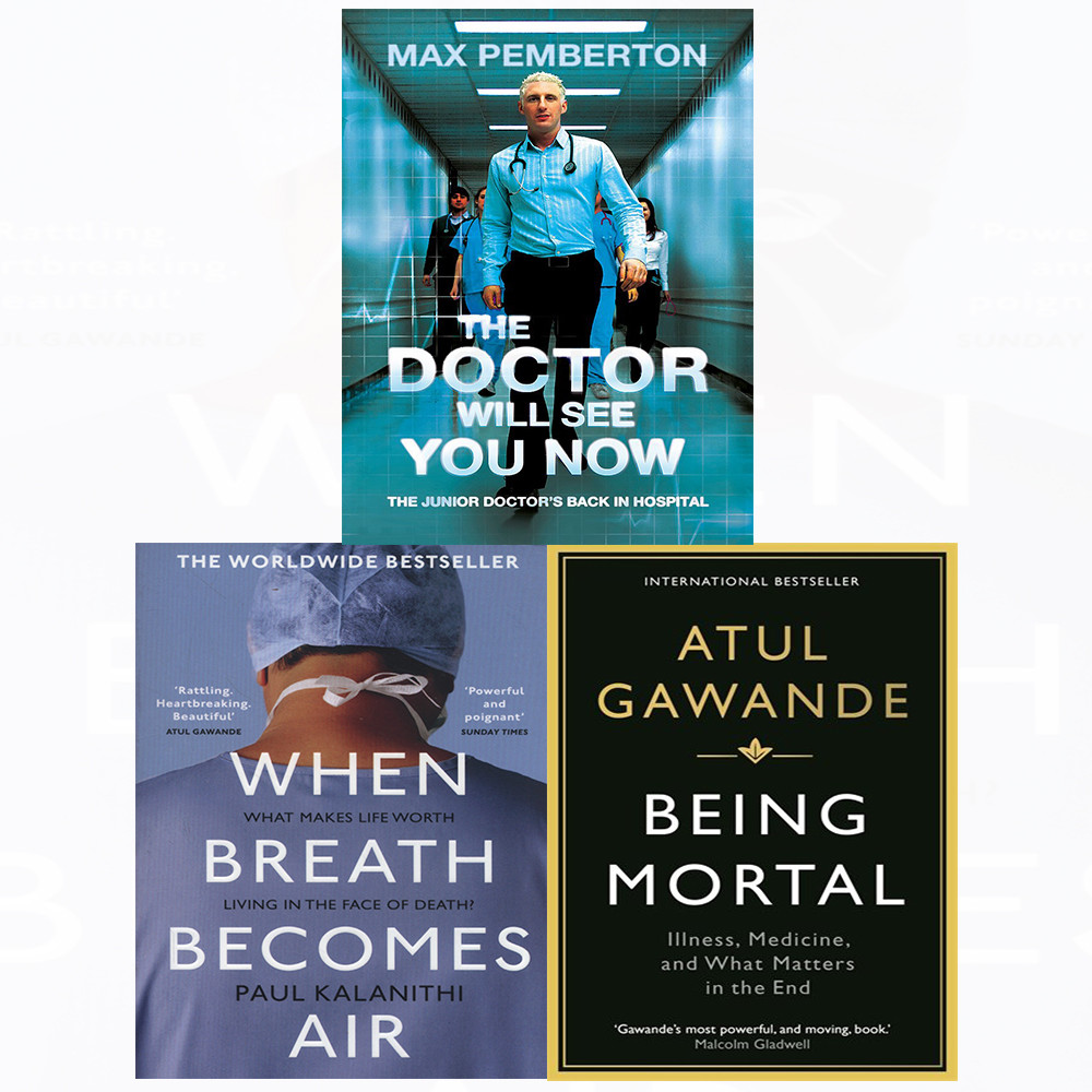 Max Pemberton Doctor Will See 3 Books Collection Set Being Mortal,When Breath UK