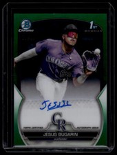 2023 Bowman Chrome Jesus Bugarin Green Refractor AUTO #22/99 Rockies