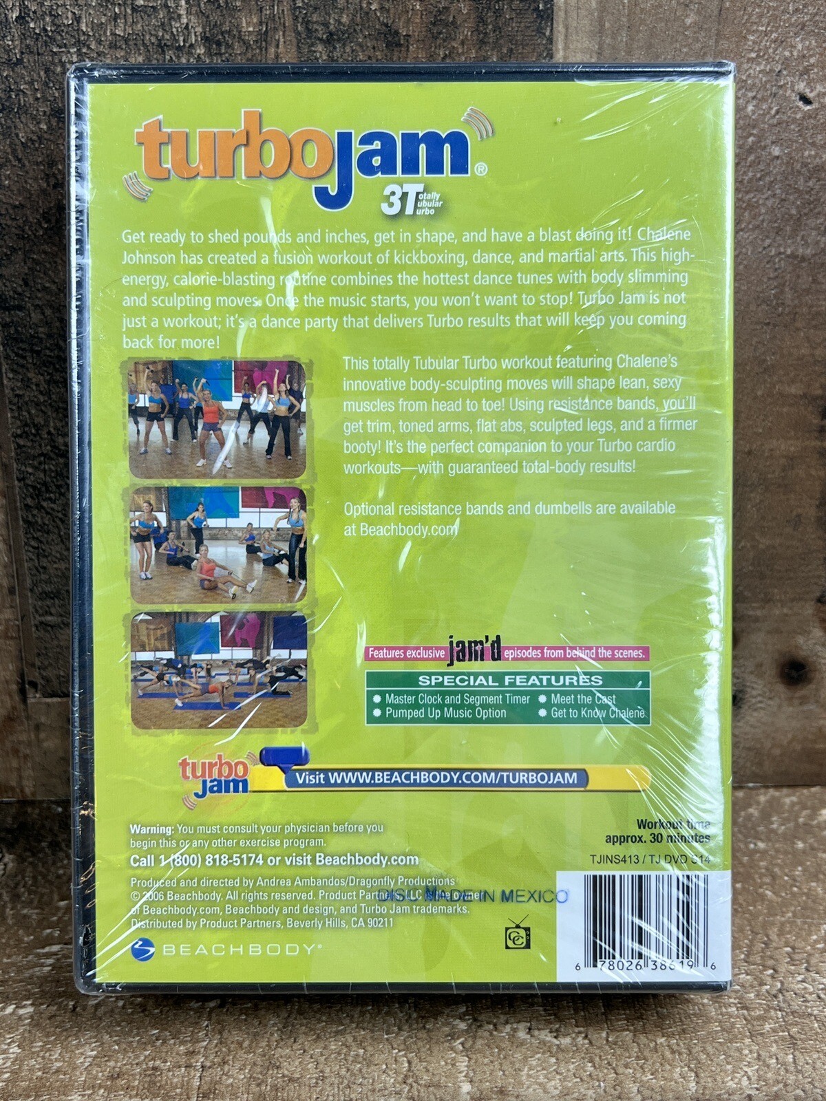Turbo Jam BeachBody 3 DVD Set New Sealed Fat Blaster Cardio Party 3
