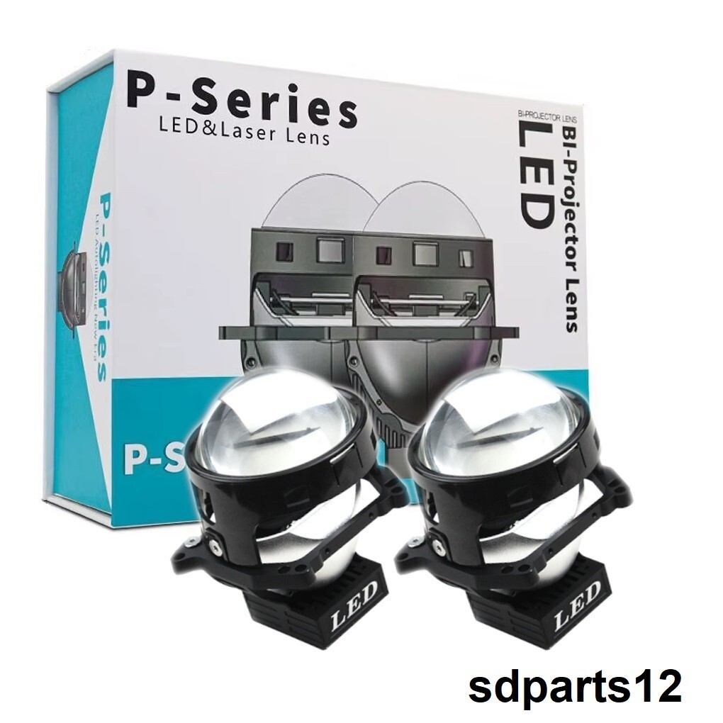 Optique Phare Bi-LED Laser 3 pouces 12V 60W 8000lm Feux de Croisement et Route