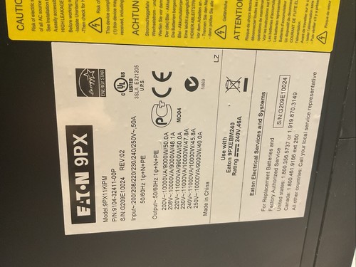 Eaton 9PX EBM - Avec Eaton 9PX11KiPM Testé et Fonctionnel - Photo 9/10