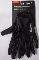 Nike Men's Swift Running Gloves Black/ Reflective Silver -
