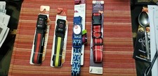  4 Four BRAND NEW Assorted Adjustable Dog Collars Size Large Ships Prompt FREE