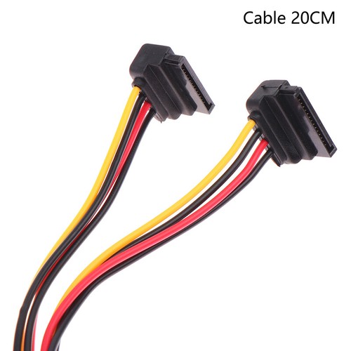 1PC SATA Power Y Splitter Cable 15 Pin Male To Dual 15 Pin Female Power Cable - Afbeelding 8 van 12